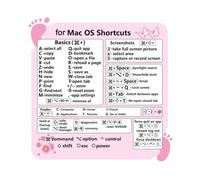 Generisch Cheat Sheet Sticker No-Dirt Adhesive Keyboard Stickers | PC Reference Keyboard PVC Sticker for Any PC Laptop Desktop 13-16 Inch Air Pro
