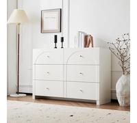 Generisch Chest of Drawers with 6 Drawers with Drawers for The Living Room and Metal Handle, Handles Chest of Drawers Wooden Multi-Purpose Gabinet Hallway, Bedroom, Living Room, Children's Room