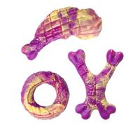 Generisch Chewing Pet Bone - Dog Toy for Aggressive Play | Material de nailon que no se astilla con forma de círculo de pierna de pollo de hueso, gran tamaño pequeño, interior y exterior, alivio de