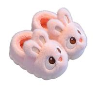 Generisch Children Boys Girls Winter Slippers Anti Slip Indoor Shoes Big Kids Adult Cotton Slippers Zapatillas de estar por casa para niñas, talla 26, Rosa., 29 EU