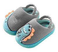 Generisch Children's Cotton Slippers Winter Boys And Girls Home Indoor Cute Padded Wool Slippers Baby Cotton Shoes Shoes Zapatos de Educador, gris, 25 EU