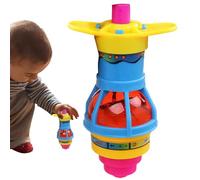 Generisch Children's Flashing Top - Juguete giroscópico que con luz y lanzador de viento, colorida parte LED para de cumpleaños, diseño compacto de 2,36 pulgadas