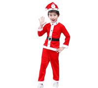 Generisch Children's Suit Autumn and Winter Santa Costume Performance Boy Suit Conjunto de ropa para niño 92 (rojo, 10-11 años)