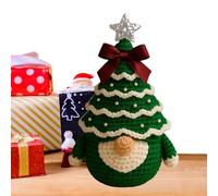 Generisch Christmas Gnomes Decorations - Muñeca sin cara tejida a mano, 15 x 8 x 6 cm, decoración navideña dinámica de crochet gnomos, para interior, abrigo, bandeja en niveles, mesa de mesa