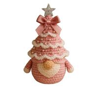 Generisch Christmas Gnomes Decorations - Muñeca sin cara tejida a mano, 15 x 8 x 6 cm, decoración navideña dinámica de crochet gnomos, para interior, abrigo, bandeja en niveles, mesa de mesa
