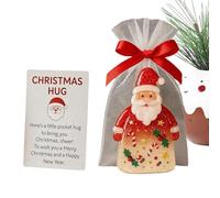 Generisch Christmas Hug - Santa Claus Charm Keepsake with Holiday Cards and Bags | Festive Gift for Friends Family Kids Adults Women Girls Students Coworkers Teachers Christmas Holiday Celebration