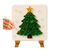 Generisch Christmas Sea Glass Mosaic Kit - DIY Resin Artwork Craft Set | Paquete de materiales amigables para principiantes, ideal para decoración de vacaciones en casa, libro de escritorio