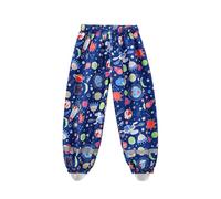 Generisch Chubasquero infantil Softshell impermeable pantalón ligero exterior 2-12, 01#_azul marino, 2-3 años