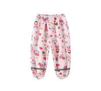 Generisch Chubasquero infantil Softshell impermeable pantalón ligero exterior 2-12, 04#_rosa claro, 2-3 años