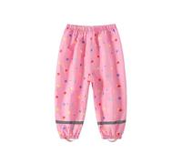 Generisch Chubasquero infantil Softshell impermeable pantalón ligero exterior 2-12, 06#_rosa, 2-3 años