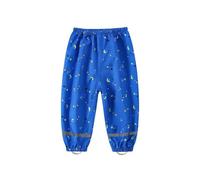 Generisch Chubasquero infantil Softshell impermeable pantalón ligero exterior 2-12, 07#_azul, 2-3 años
