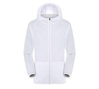 Generisch Chubasquero para hombre, resistente al agua, chaqueta softshell fina, chaqueta ligera de entretiempo con capucha y bolsillos, chaqueta funcional deportiva, cómoda, talla grande
