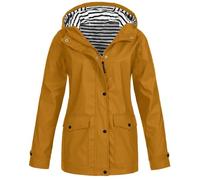 Generisch Chubasquero para mujer, chaqueta funcional transpirable, chaqueta softshell monocolor, chaqueta ligera para ciclismo, tallas grandes, chaqueta de entretiempo con capucha, chaqueta