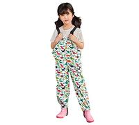 Generisch Chubasquero para niños pequeños y niños, lluvia, nieve, peto, resistente al viento, impermeable, mezcla de poliéster, impermeable, día lluvioso, niña, multicolor, 2-3 años