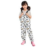 Generisch Chubasquero para niños pequeños y niños, lluvia, nieve, peto, resistente al viento, impermeable, mezcla de poliéster, impermeable, día lluvioso, niña, multicolor, 8-9 años