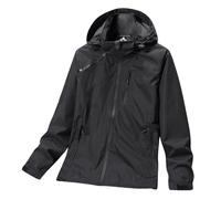 Generisch Chubasquero resistente al viento chaqueta exterior para mujer para senderismo y montañismo Abrigo softshell resistente para deportes y aventura Reflector Spray Ropa, Negro , L