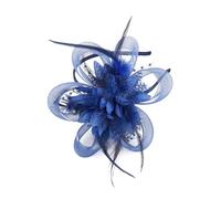 Generisch Cinta vocal sombrero sombrero sombrero iglesia pluma clip tocado sombrero boda gorra para mujeres banda sudor frente negro, a, Talla única