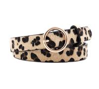 Generisch Cinturón de leopardo | Cinturón de piel sintética con estampado