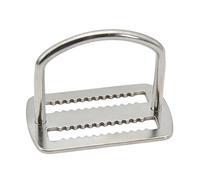 Generisch Cinturón de plomo para buceo, acero inoxidable 316, soporte de anillo en D | Hebilla de posicionamiento en ángulo recto, accesorio de bloqueo de dientes de sierra para buceo libre, pesca y escalada