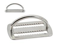Generisch Cinturón de plomo para buceo, acero inoxidable 316, soporte de anillo en D | Hebilla de posicionamiento en ángulo recto, accesorio de bloqueo de dientes de sierra para buceo libre, pesca y escalada