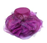 Generisch City Cap Black Tea Boda Sombrero, Rosa intenso., Talla única
