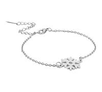 Generisch Clásico Pulsera Mujer Pareja Joyas de Nieve con incrustaciones para mujer, Moda y Redimensionable Abuelita Junco Acero Anillos, talla única, Metal