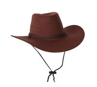 Generisch Clásico sombrero de western para hombre con adornos y metal, sombrero de vaquero para ropa de exterior y ocio Al final es todo lo primero, azul oscuro, 57