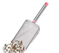 Generisch Cleaning Tool Sand Scoop - Mango ergonómico de agarre profundo | Heavy Duty Stainless Steel Pooper Scooper for Cats and Small Pets | Pet Waste Cleaning Tool for Litter Box Sand and Waste
