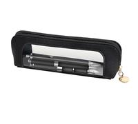 Generisch Clear Pencil Bag - Estuche Transparente Multifuncional con Cremallera | Organizador Escrito de Gran Capacidad, de cosméticos para Maquillaje, Material Escolar, Oficina y Uso Diario
