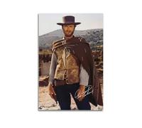 Generisch Clint Eastwood Póster Arte HD Arte Mural Impresión en Lienzo Ilustraciones Dormitorio Salón Decoración 08 x 12 Pulgadas (20 x 30 cm)