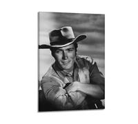 Generisch Clint Eastwood Starposter Lienzo Habitación Hermosa Pared Impresiones Artísticas Hogar Decoración Moderna 08 x 12 Pulgadas (20 x 30 cm)