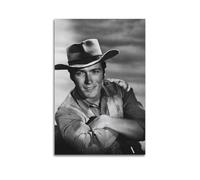 Generisch Clint Eastwood Starposter Lienzo Impresiones Impresiones de Pared Fotos Colgantes Decoración Creativa Arte del Hogar 20 x 30 Pulgadas (50 x 75 cm)