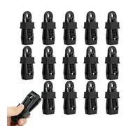 Generisch Clips bloqueables - Pinzas resistentes al viento | Tensor de - Clips de - 15 unidades de soportes de tornillo para de coche, , piscina, exterior jardín
