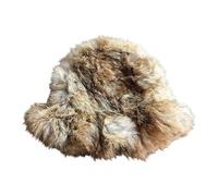 Generisch Cloud Fisherman Hat Women's Autumn and Winter Head Cap Plush Cold Warm Pot Hat Jagdhut, caqui, Talla única
