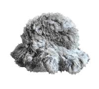 Generisch Cloud Fisherman Hat Women's Autumn and Winter Head Cap Plush Cold Warm Pot Hat Jagdhut, gris, Talla única