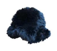 Generisch Cloud Fisherman Hat Women's Autumn and Winter Head Cap Plush Cold Warm Pot Hat Jagdhut, Negro , Talla única