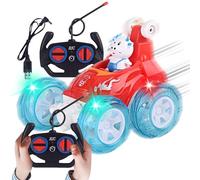 Generisch Coche teledirigido | Juguete dinámico con luces de marcha, música y funciones de acrobacias | Coche teledirigido para | para cumpleaños, Navidad, tiempo de juego, carreras interiores