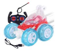 Generisch Coches RC, Vehículo Con Luces Dinámicas Y Música,Coches RC Para Niños | Para Cumpleaños Navidad Tiempo De Juego Interior Espectáculos De Acrobacias