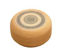 Generisch Cojín de Suelo de ratán, cojín de Suelo de Estilo japonés, cojín Grande, Hecho a Mano, Yute de algodón, para Dormir, Oficina, Sala de Juegos, Tatami, diámetro 40 cm o 50 cm, Altura