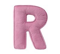 Generisch Cojín decorativo en forma de letra, cojín rosa, cojín de letras, almohadas decorativas, 34 x 39 cm, cojín de felpa suave para sala de estar, dormitorio (R)