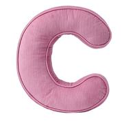Generisch Cojín decorativo en forma de letra, cojín rosa, cojín de letras, almohadas decorativas, 34 x 39 cm, cojín de felpa suave para sala de estar, dormitorio (C)