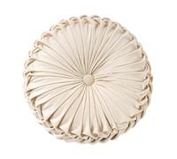 Generisch Cojín redondo con forma de bola de calabaza, cojín redondo de terciopelo plisado para sofá, silla, sofá, oficina, cama y decoración de sala de estar