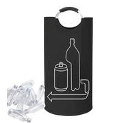 Generisch Colector de botellas de empeño, bolsas de almacenamiento de tela Oxford, contenedor de almacenamiento de 115 l, para cocina, oficina, camping, picnic, maletero, lavadero