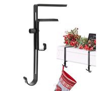 Generisch Colgador de calcetín - Colgador de corona | Gancho para calcetín de Navidad, resistente gancho para repisa de chimenea para medias, ganchos para chimenea, guirnaldas de chimenea - Coronas de