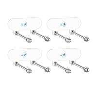Generisch Colgador para monopatín para montaje en pared, universal, sin agujeros, decoración para tablas de skate, 4 unidades, para dormitorio, estudio, balcón, garaje y