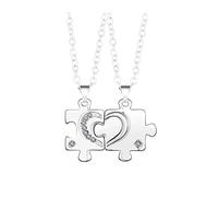 Generisch Colgante de barco de velero personalizado para pareja, collar a juego, colgante de amistad, joyería adecuada para el día de San Valentín colgante globo del mundo, Metal, Sin piedra preciosa
