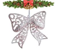 Generisch Colgante decorativo de ángel, navideños para árbol, copo de nieve con purpurina, colgante para pared, jardín, terraza, regalo de boda