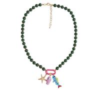 Generisch Collana Con Ciondolo A Forma Di Pesce, Collana Boho Da Spiaggia, Siehe Beschreibung, Aleación de zinc y acrílico, Sin piedra preciosa