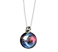 Generisch - Collar - 2,2 cm de bola de con colgante de estrella, collar de cielo estrellado cósmico | Colgante celestial de ensueño para San Valentín, cumpleaños, amantes del espacio, mejor