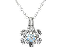 Generisch Collar colgante de nieve accesorios de collar colgante de nieve accesorios colgante amor pareja, Cristal, Sin gemas